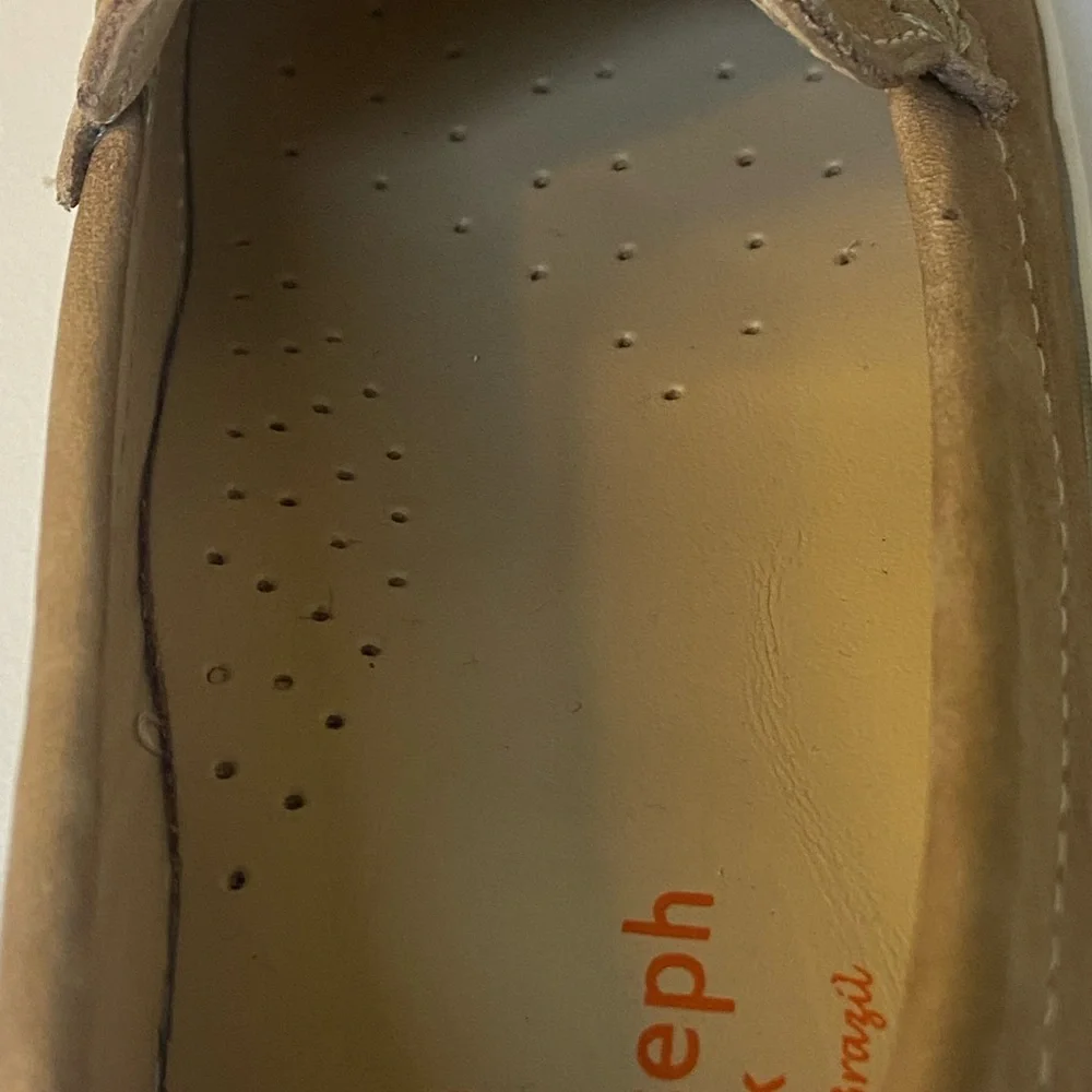 MARC JOSEPH NEW YORK -NWOT Kids Suede‎ Leather Driver Gold Star Loafer- Size 2.5